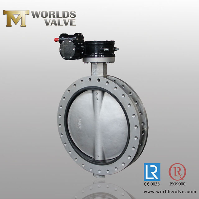 Dubbelflänsar U Typ Butterfly Ventiler med SS-skiva