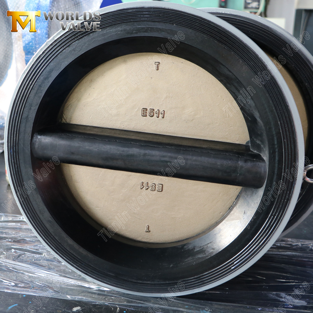 Aluminium Brons Disc Dual Plate Wafer Backventil