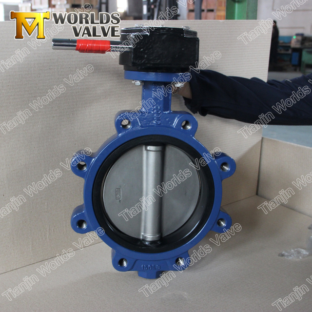 Flänsad anslutning Ductile Iron Lugged Drinking Water Safety Butterfly Valve