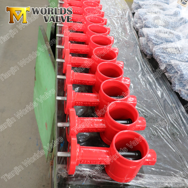 EPDM Gummibeläggning Skivspår Vridspjällsventil PN10 PN16