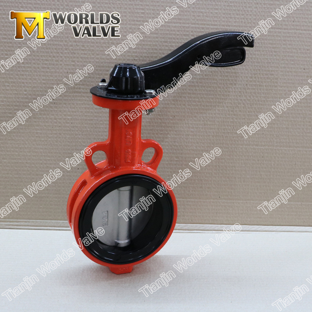 Aluminiumspak Penstock gummisäte fjärilsventil