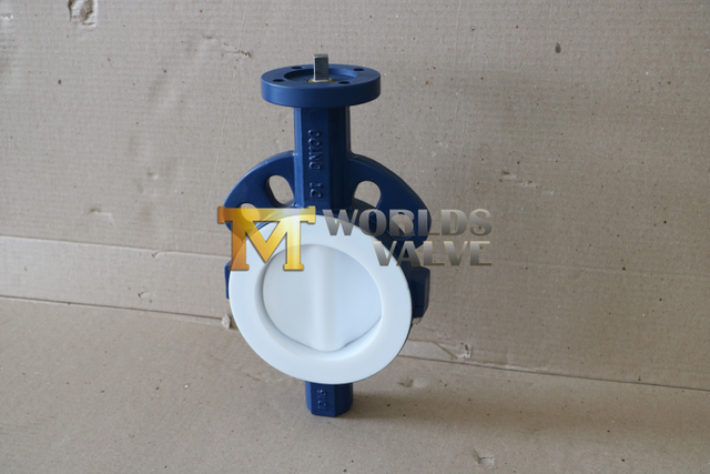 Koncentrisk PTFE-belagd högpresterande vridspjällsventil