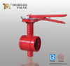 Di Ductile Iron Grooved END Gummi Butterfly Valve