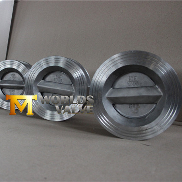 SS A351 CF8M Rostfritt stålskivventiler