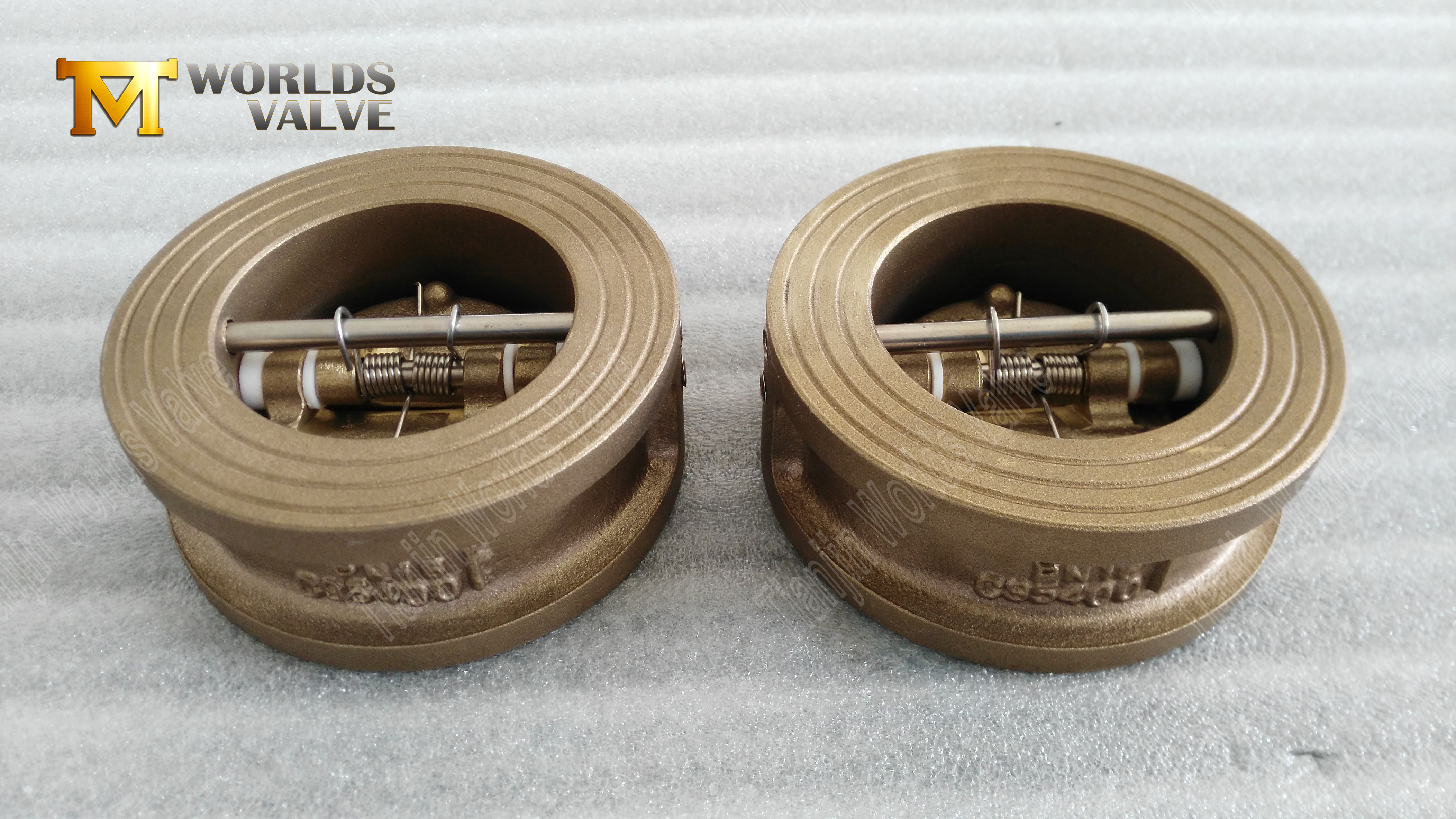 H&ouml;g t&auml;tningsprestanda Aluminiumbrons Dual Plate Check Valve-3