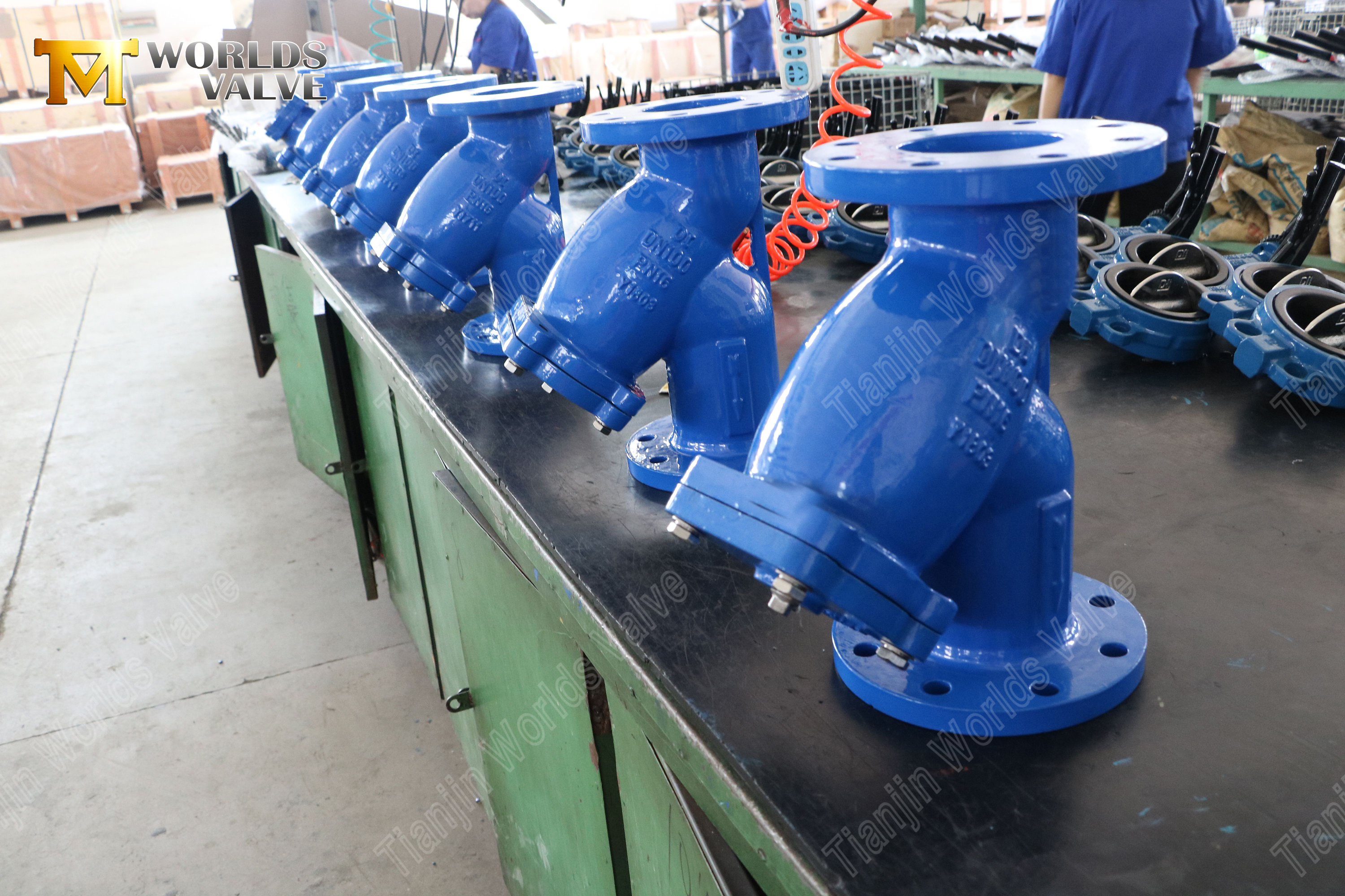 Ductile Iron Y Siler Flanged Tabell E PN16-3
