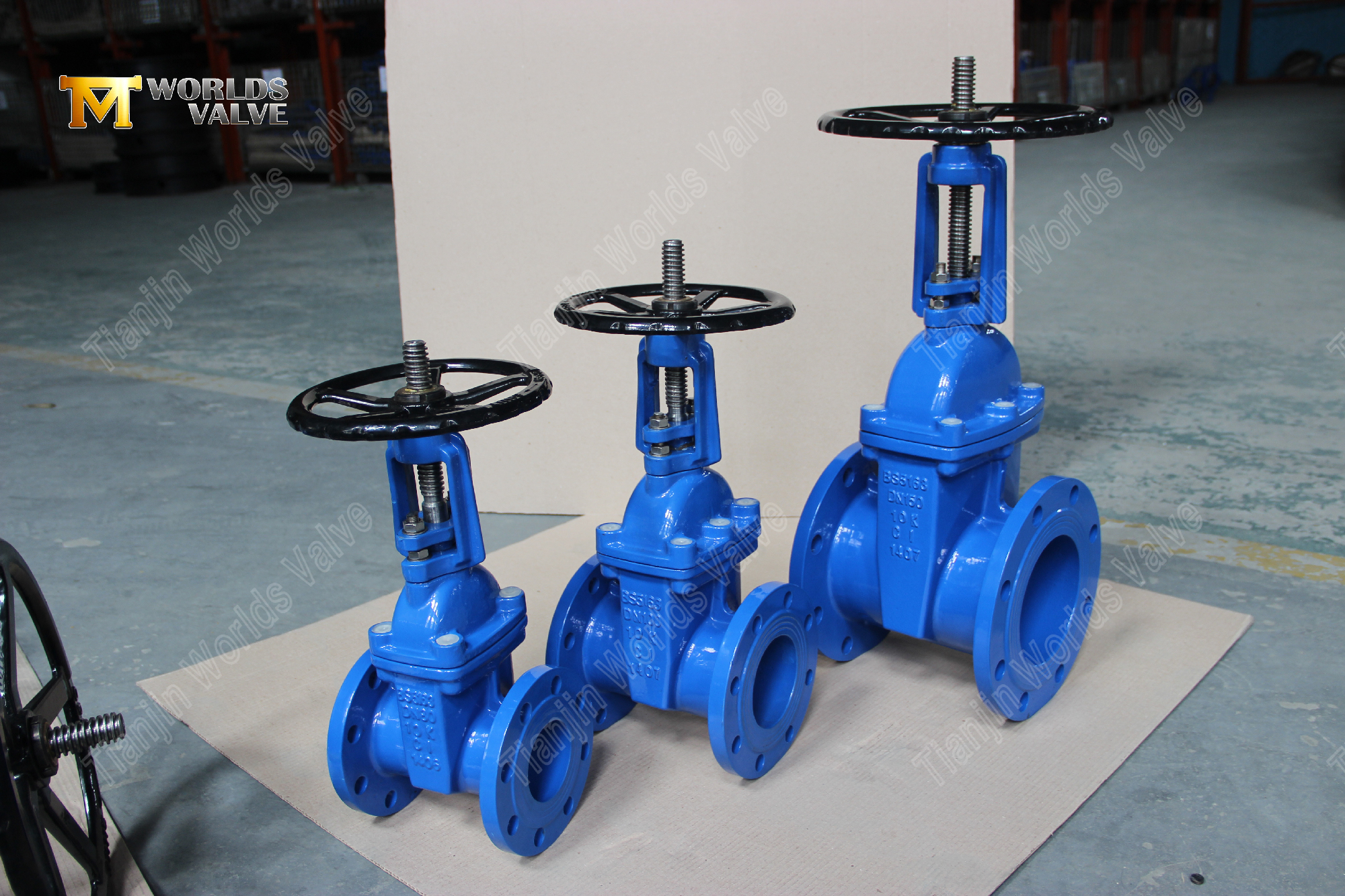 BS5163 Fl&auml;nsad fj&auml;drande sittande grindventil med stigande stam p&aring;litlig vattenkontrolll&ouml;sning-1 (2)