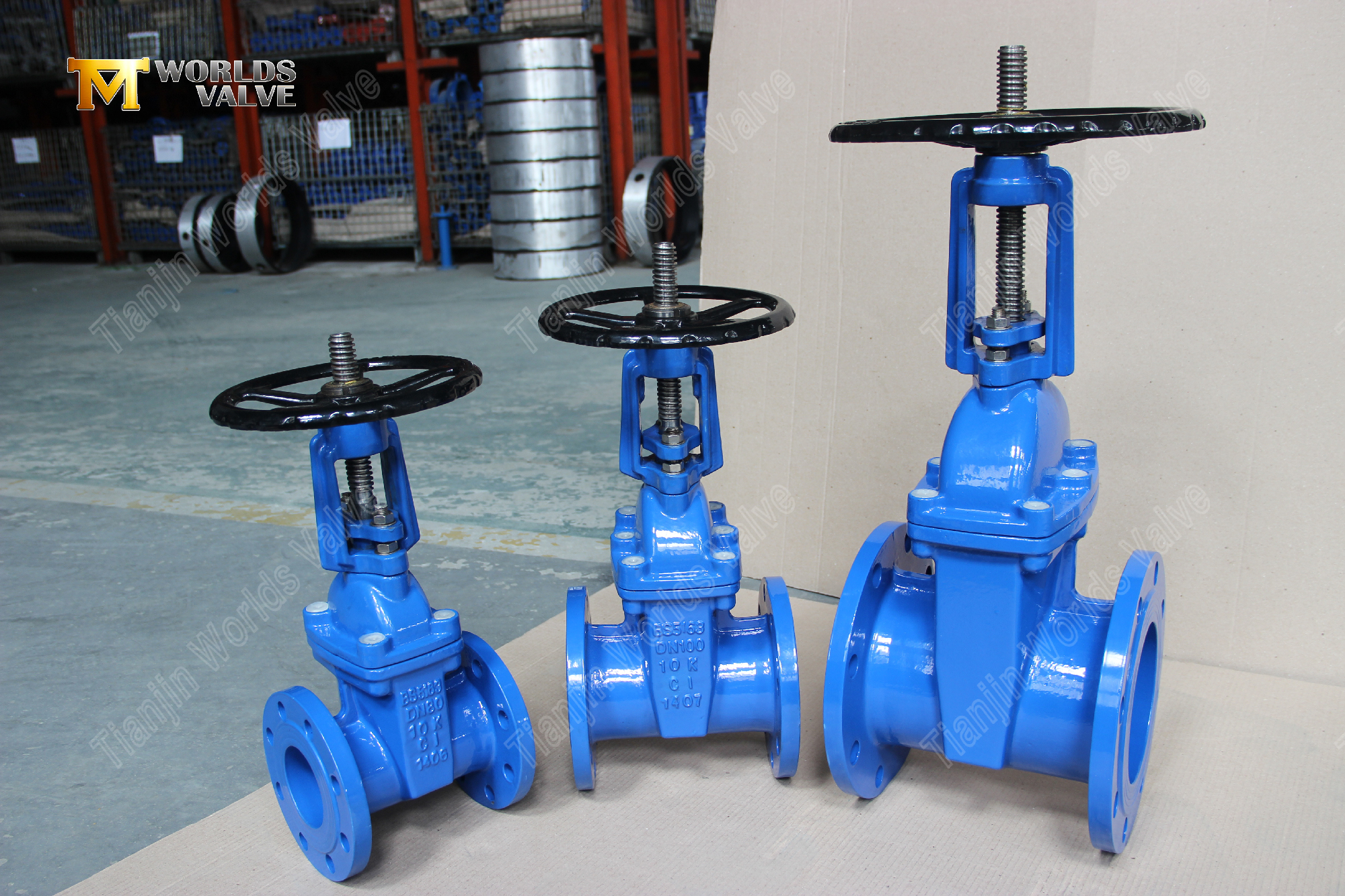 BS5163 Fl&auml;nsad fj&auml;drande sittande grindventil med stigande stam p&aring;litlig vattenkontrolll&ouml;sning-1 (1)