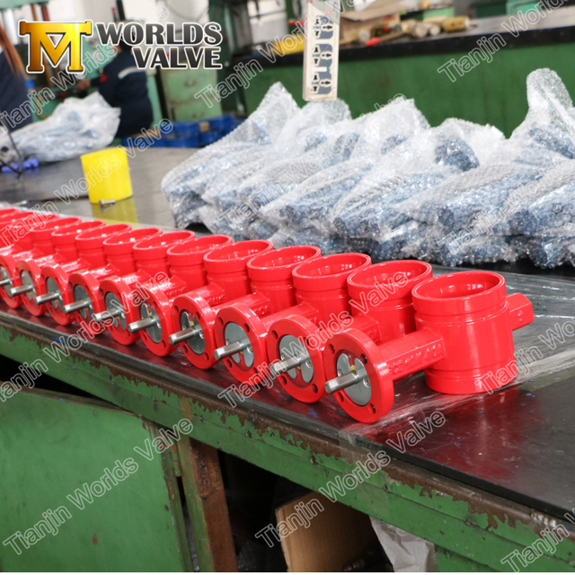 Kina fjärilsventilleverantör-grova ändfjärilsventiler för brandskydd