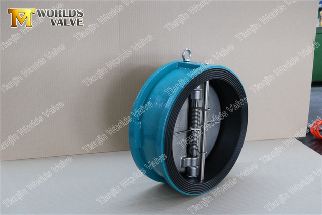 Dubbeldörr Dubbelplåtsbackventil Full EPDM gummifoder