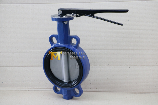 Löst foder Tunge Groove Design Wafer Butterfly Valve Utbytbart säte