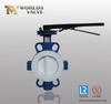 Waferflänsad PTFE foder Butterfly Valve