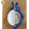 Waferflänsad PTFE foder Butterfly Valve