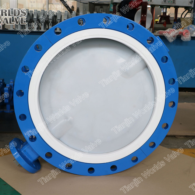 PFA Butterfly Ventil för stark basicitet med FDA-certifikat