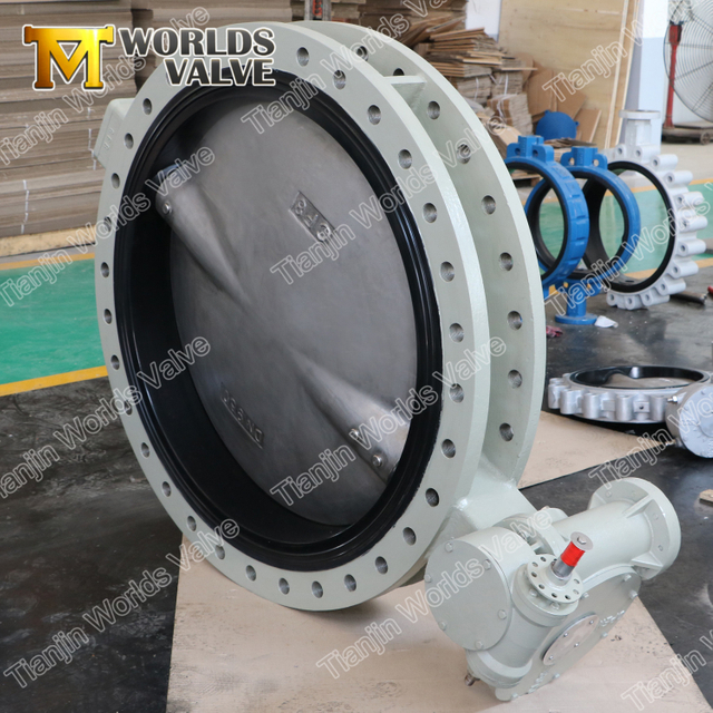 U-sektionen flänsad koncentrisk fjärilventil Pinless