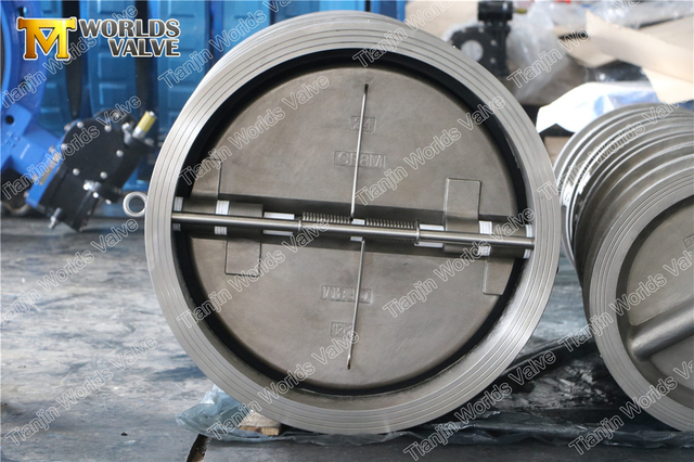 Rostfritt stål Wafer backventiler EPDM gummifoder