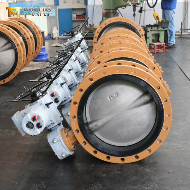 OEM Factory för fjärilsventil -elektriska ställdonfläns av fläns Ventiler