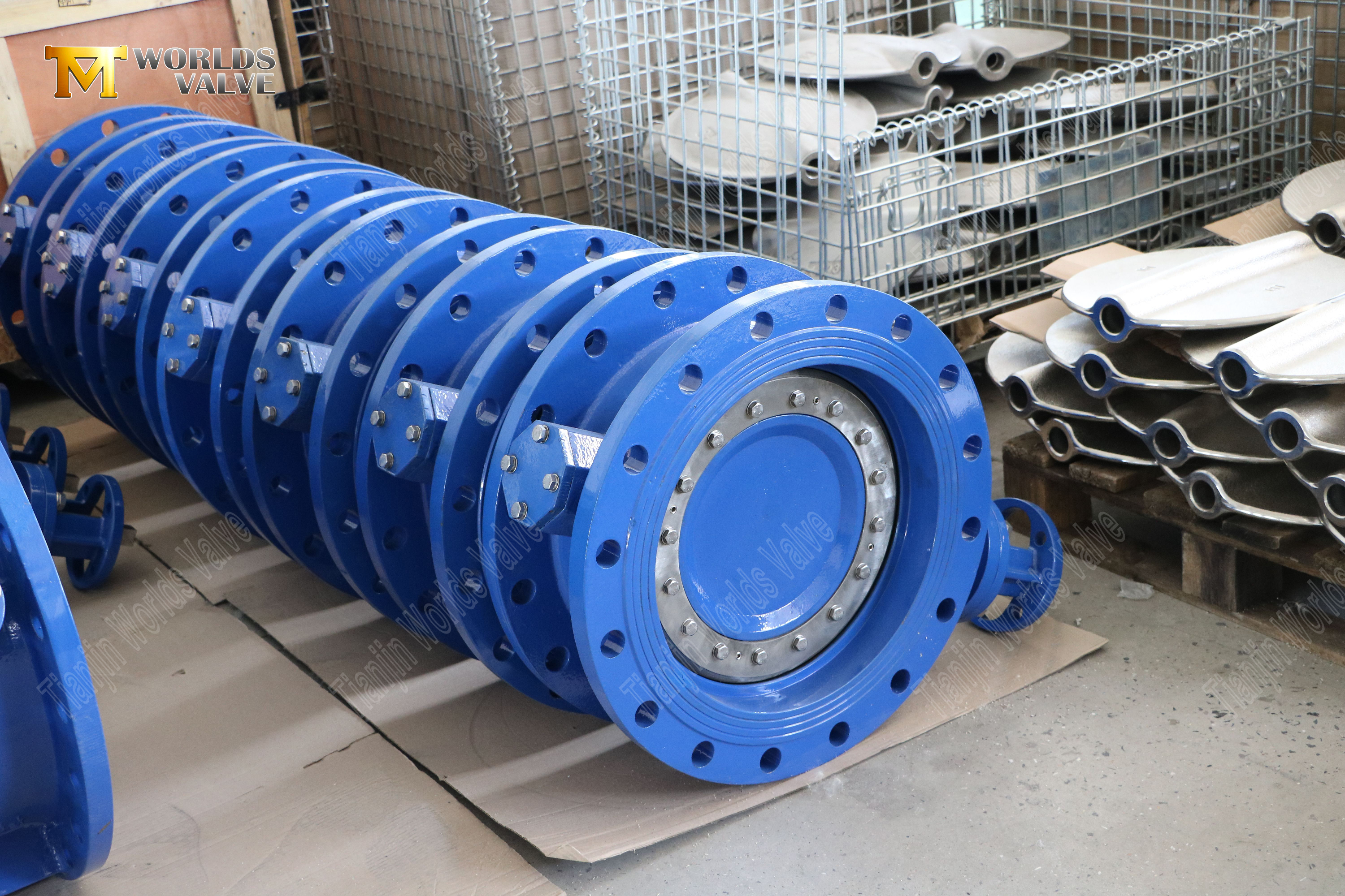 AWWA-C504-duktil-j&auml;rn-dubbla-offset-Butterfly-ventil-Kina-valvtillverkare