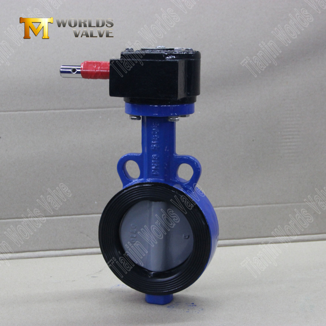 Wafer fjärilsventil med nylonbelagd skiva & WCB -kropp | Kostnadseffektiv korrosionsmotstånd