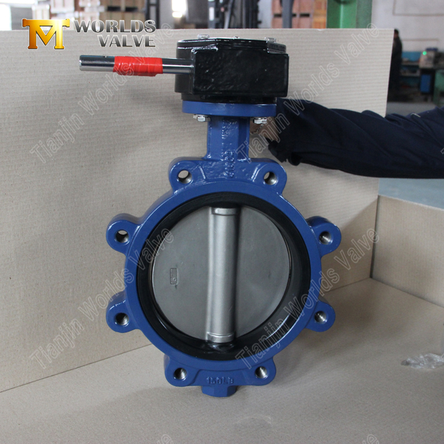 PN16 LUG vridspjällsventil duktilt järnhus & CF8M skiva | Kina OEM ventilleverantör