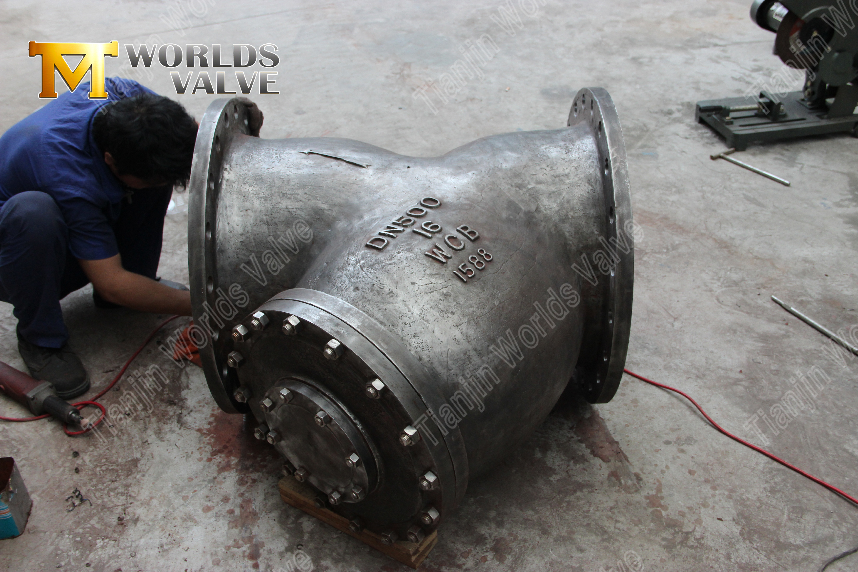 Fl&auml;nsad Y-typ sil WCB Kolst&aring;l Industriell r&ouml;rledningsskydd (9)