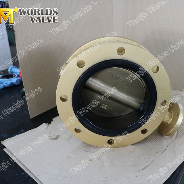 Aluminium Brons Dubbelfläns Koncentrisk typ Vridspjällsventiler PN10 PN16 Klass150 TabellD TabellE