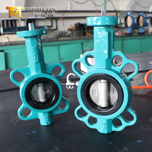 Gummisäte & SS-skiva duktilt järn wafer fjärilsventil | Kostnadseffektiv industriell lösning