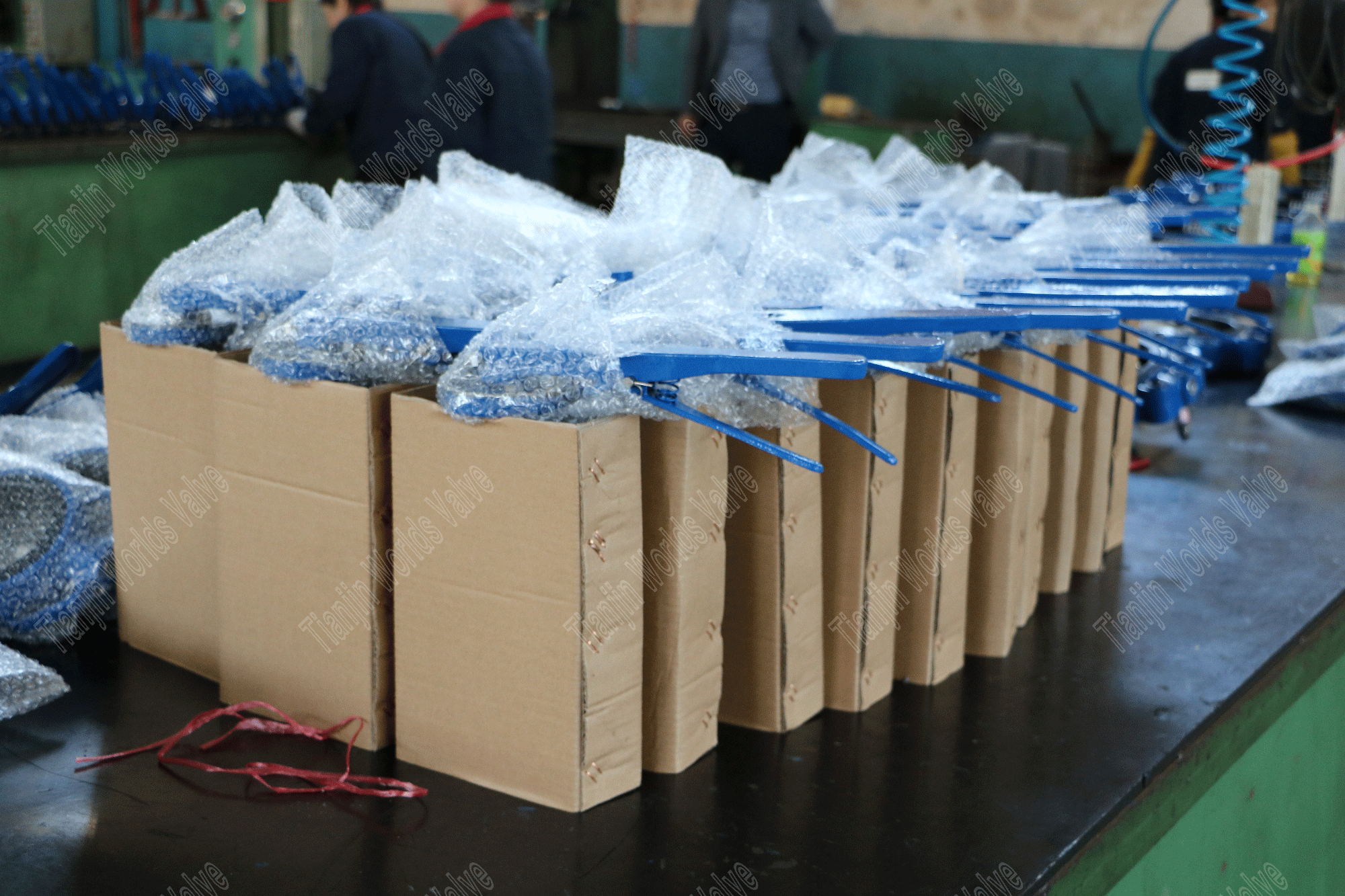 Inpackning av ventilen