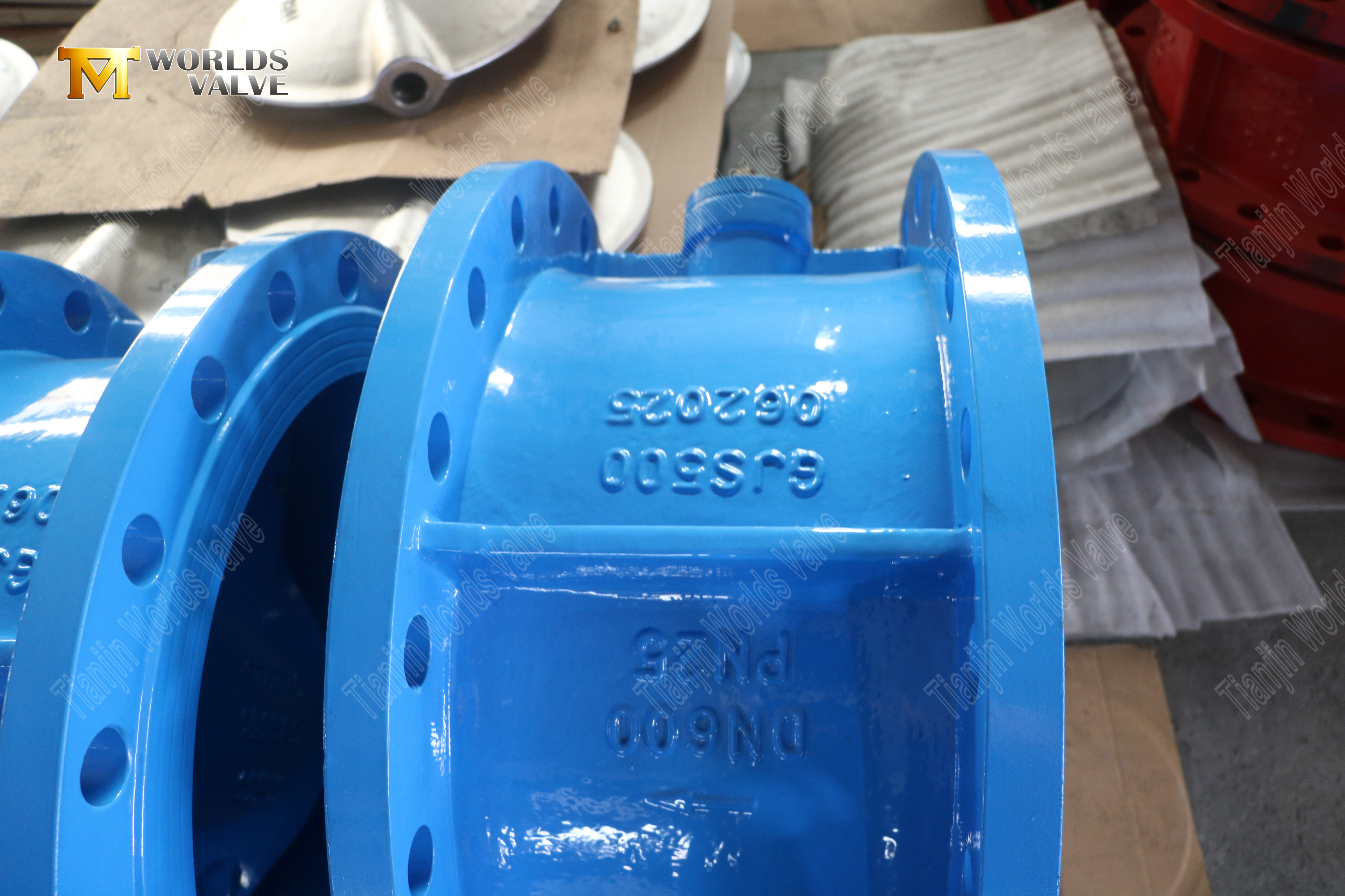 AWWA-C504-duktil-j&auml;rn-Double-Offset-Butterfly-Valve-Kina-Butterfly-ventil