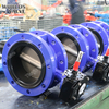 Awwa C504 C207 DN1950 78 '' Ductile Järn Dubbel Fläns Butterfly Valve