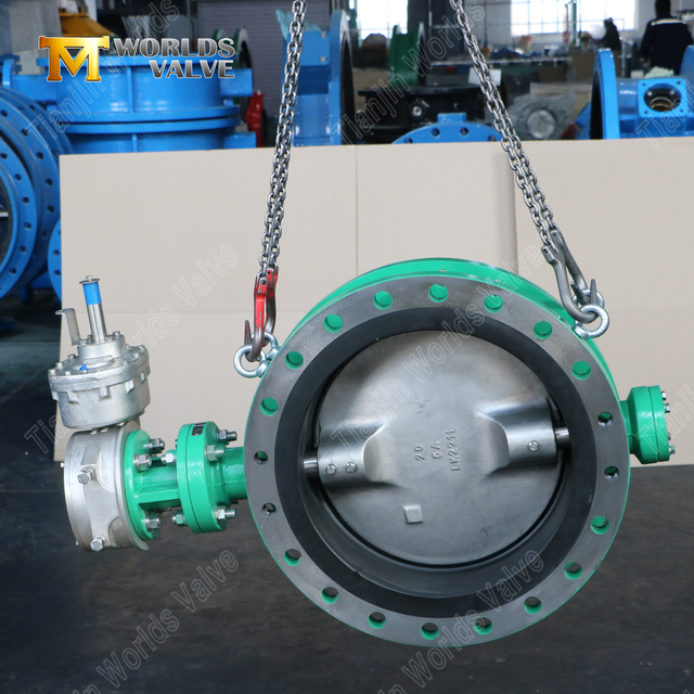 Dubbel offset dubbelfas stålfjärilsventil med ebonit säte | OEM & ODM Custom Solutions