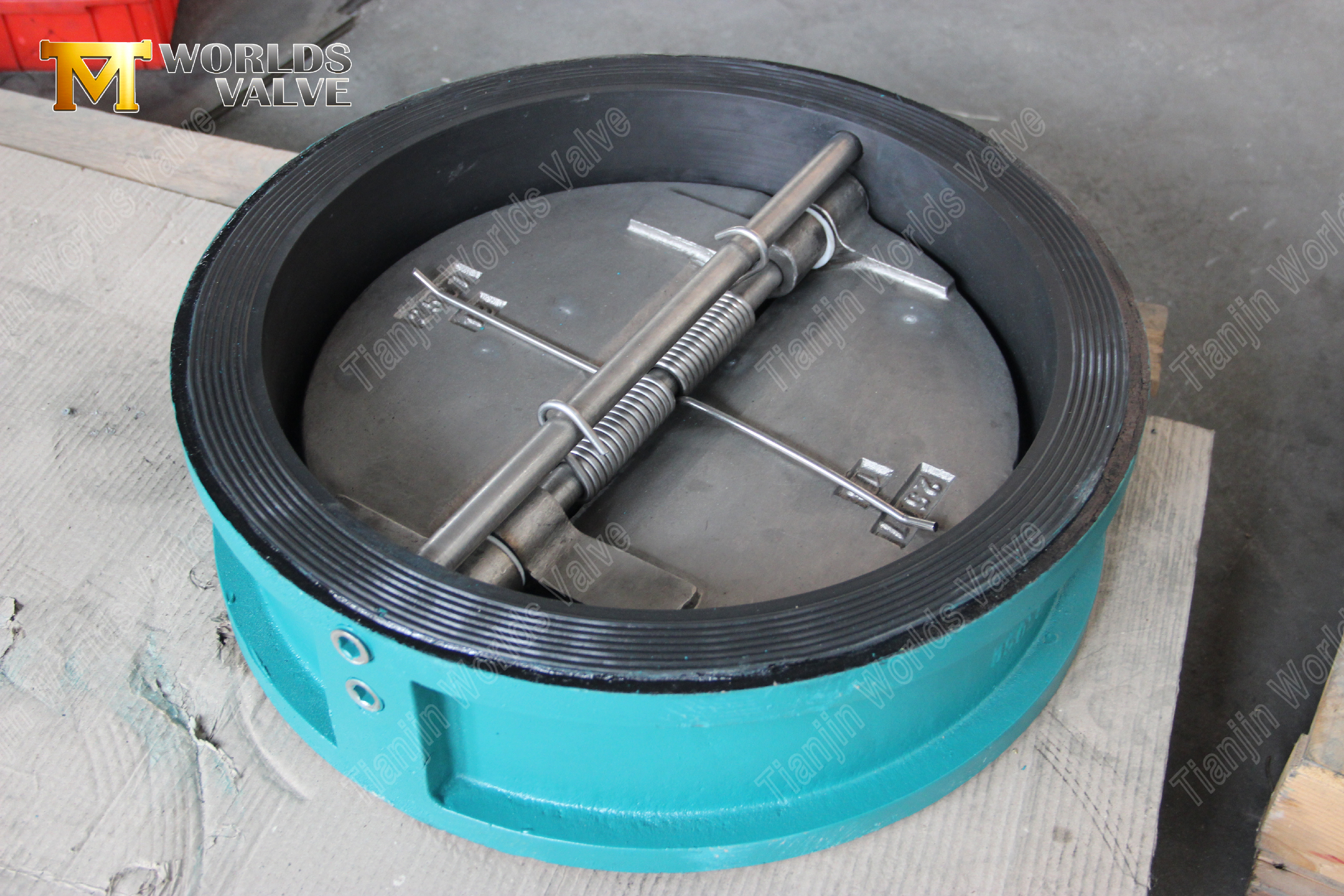 Aluminium brons skiva dubbelplatta skiva backventil (6)