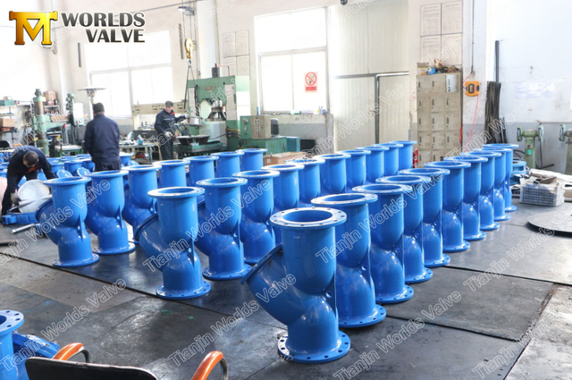 Gjutjärn Y Typ Sil med Ss Screen Filter