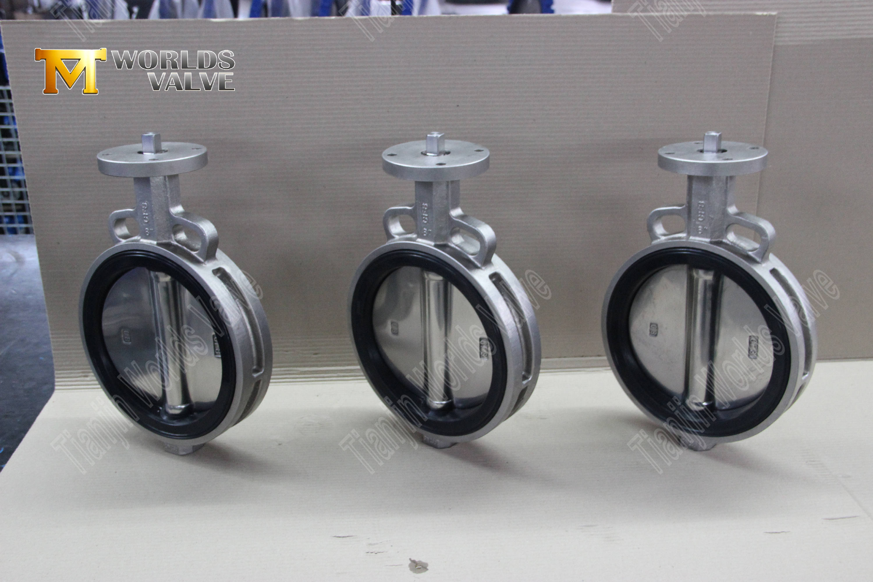 Wafer-typfj&auml;rilventil med rostfritt st&aring;lventilkropp & DISC-2 (1)