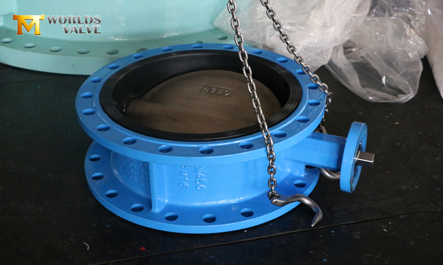 CF8M Disc dubbelflänsad vridspjällsventil: Optimal korrosionsbeständighet för kemiska och marina tillämpningar