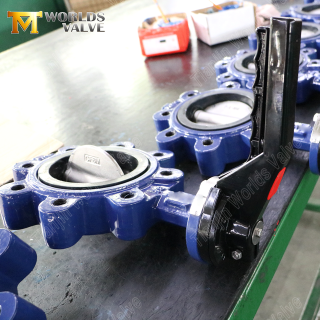 Lug Butterfly Valve–PN16, aluminiumhandtag, OEM-tillverkare